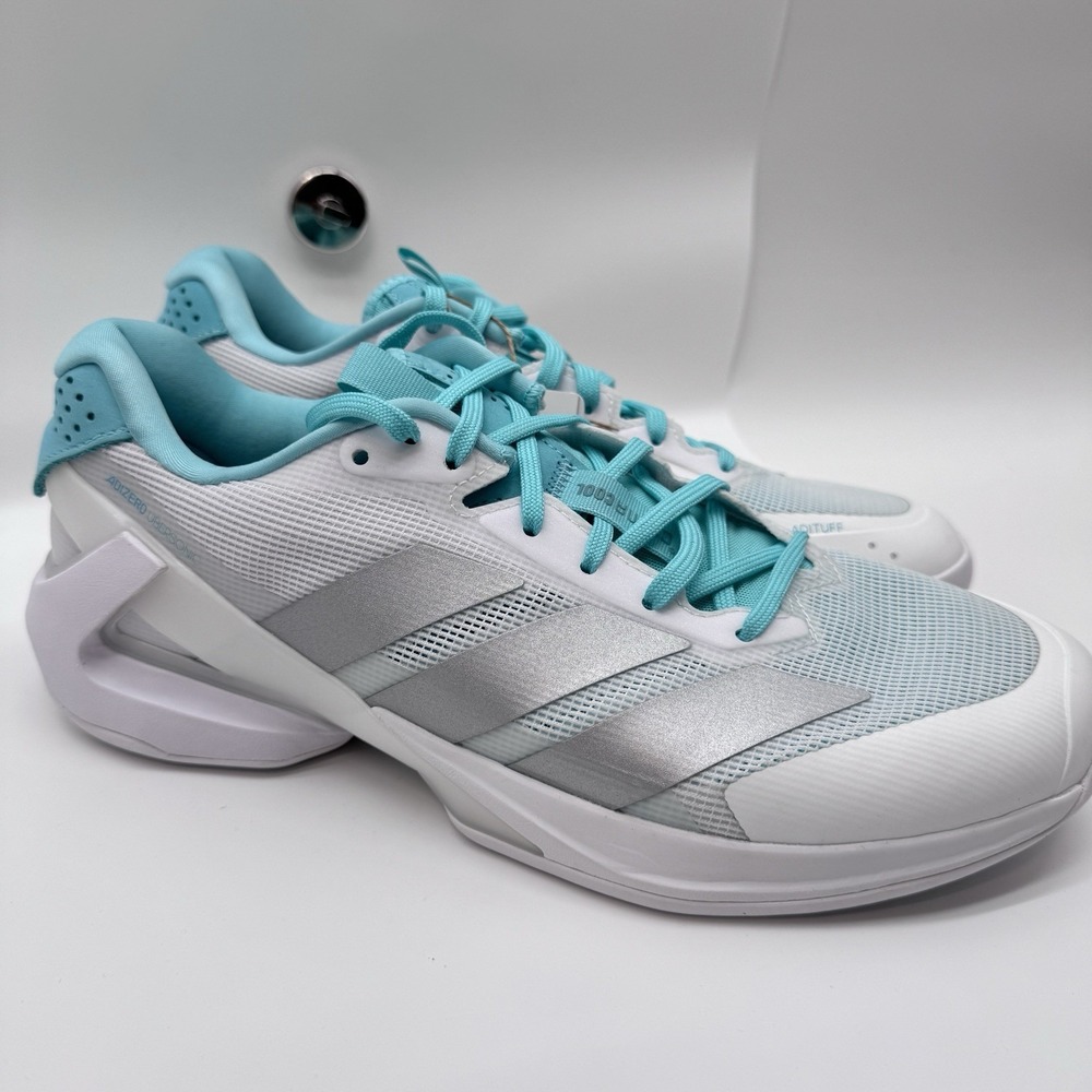 NEW Adidas Adizero Ubersonic 5 Women's 9.5 Aqua White Tennis NEW